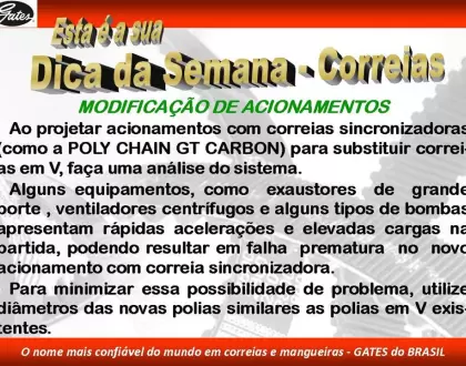 Modificação de Acionamentos