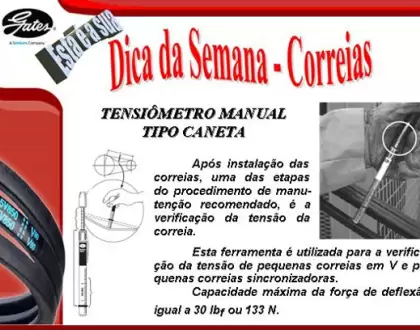 Tensiômetro para Correias Gates