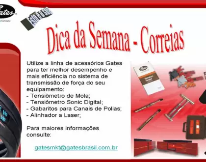 Correias Gates: Dicas variadas